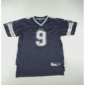 Reebok Mens NFL Throwback Jersey Shirt Dallas Cowboys #9 Tony Romo Blue Size XL‎